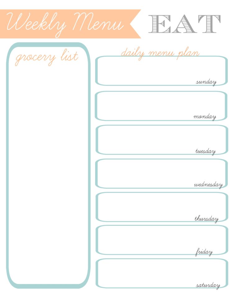 Planner pages to keep your every day tasks in order. Monthly calendar pages, menu planner, grocery list, weekly planning pages and MORE!