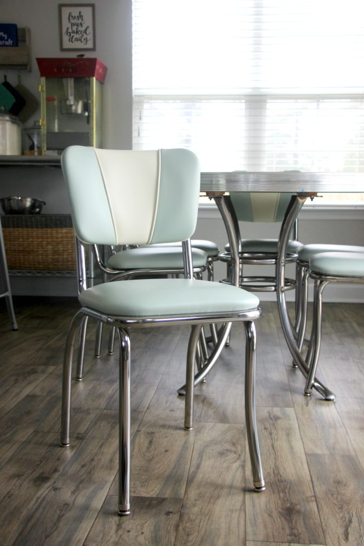 Chrome deals dinette chairs