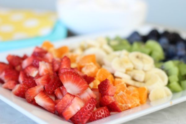 Rainbow Fruit Waffle Bar for St. Patrick's Day! - Gluesticks Blog