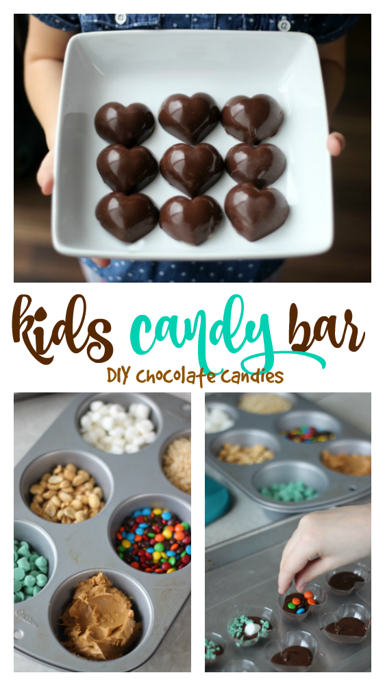 Raid the pantry to see what fun add-ins you can find for your own chocolate candies! Kids love making their own food and these DIY chocolate candies are super easy...and yummy!