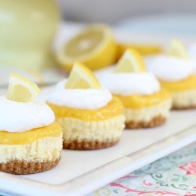 Homemade Lemon Curd Cheesecake Recipe with Nilla Wafer Crust