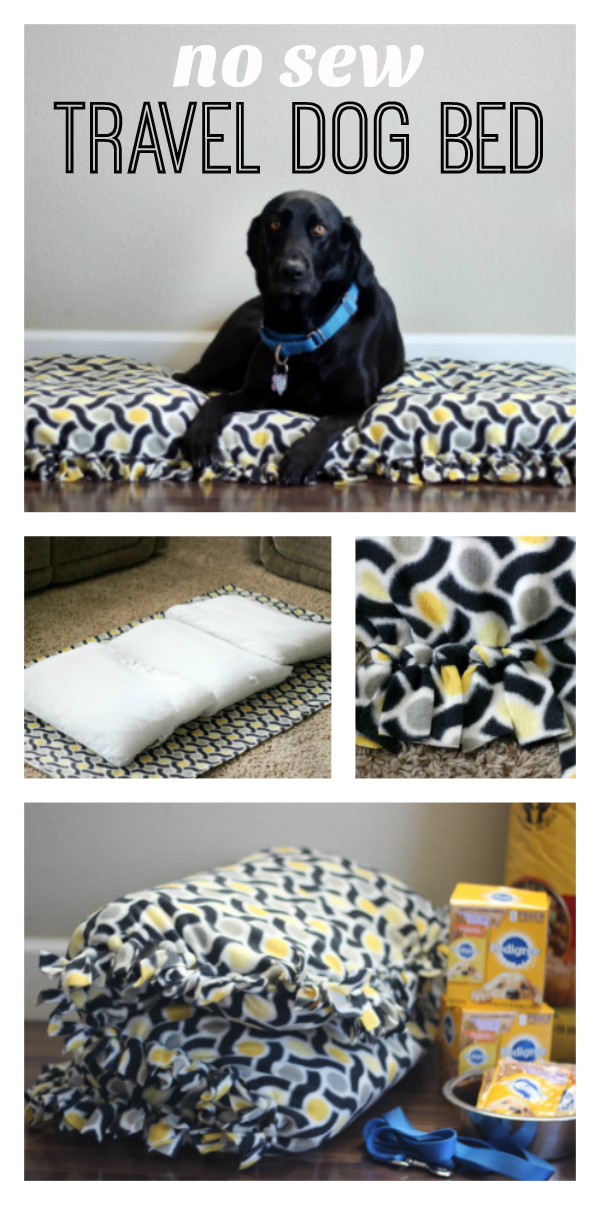 Diy dog bed cheap no sew