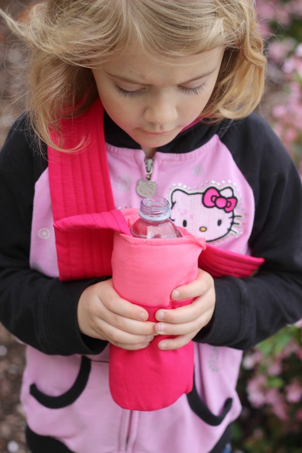 Color Block Fabric Water Bottle Holder Sewing Tutorial