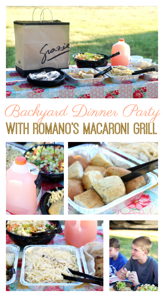 klinker gevolg ten tweede Backyard Dinner Party With Romano's Macaroni Grill - Gluesticks Blog