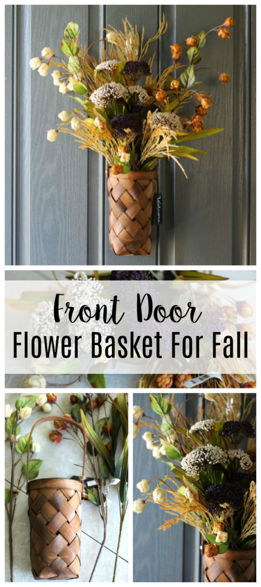 A Front Door Flower Basket That Is Perfect for Fall - Gluesticks Blog