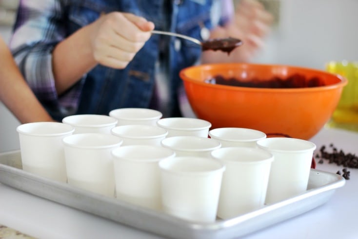 This rocky road pudding pops recipe takes about 5 minutes to prepare. Simple ingredients, simple instructions. The perfect recipe for kids!