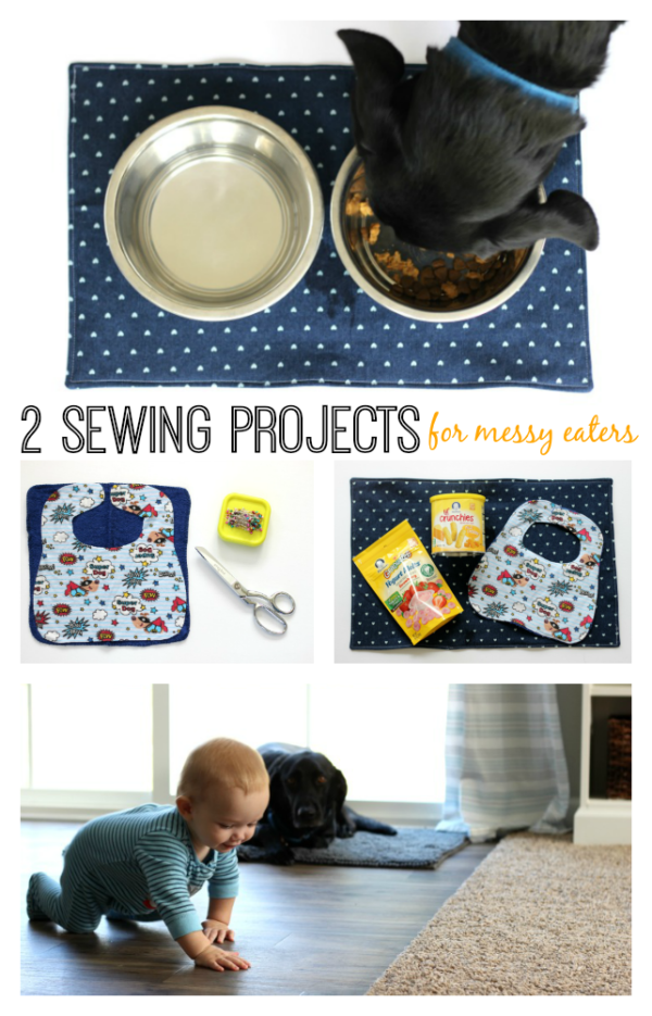 How to Make a Bib and Placemat for a Toddler in 30 Minutes