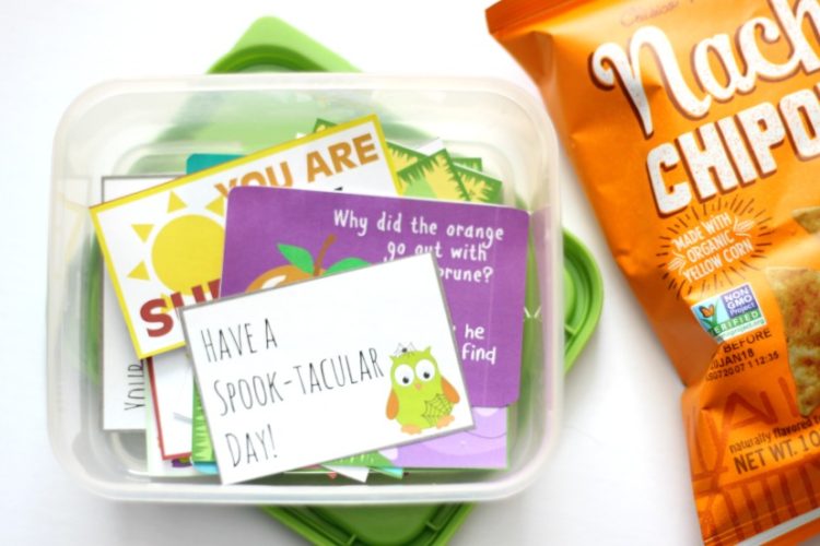 lunch box notes for middle schoolers