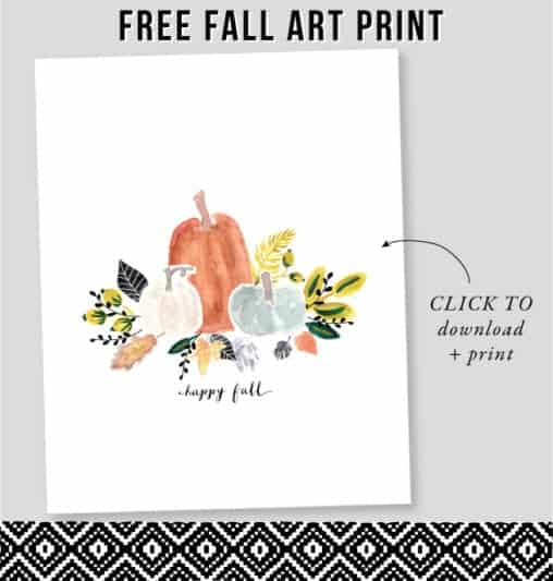FREE Fall Watercolor Printables for Fall - Gluesticks Blog