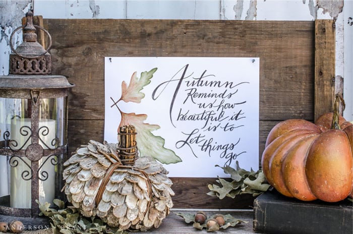 Over a dozen beautiful watercolor printables, ready to add to your fall decor this season. Just print and frame!