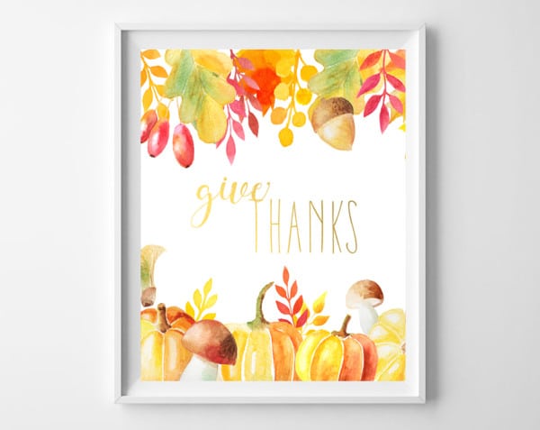 Over a dozen beautiful watercolor printables, ready to add to your fall decor this season. Just print and frame!