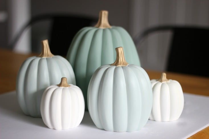 finished painted pumpkins