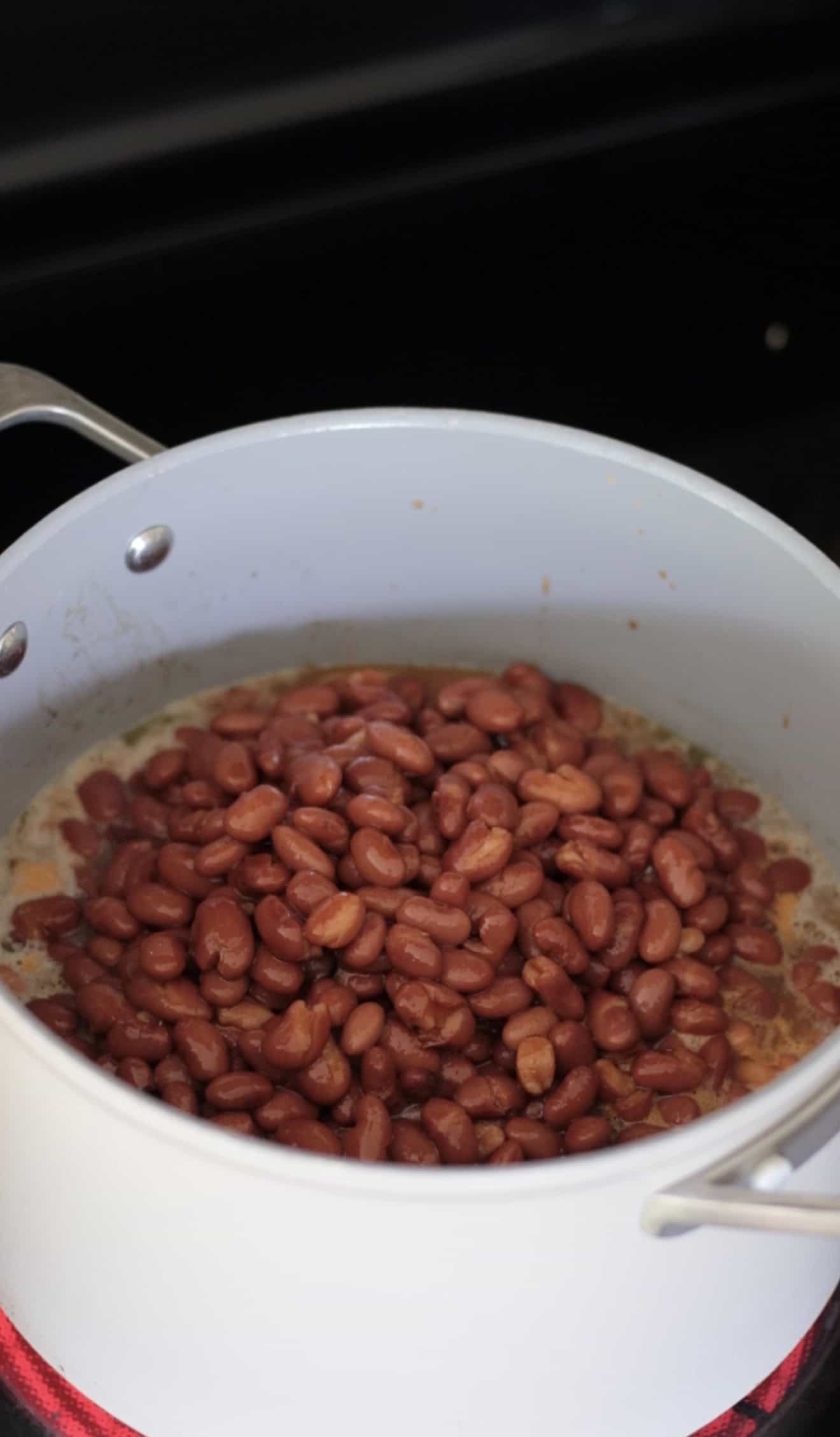 Pot of beans.