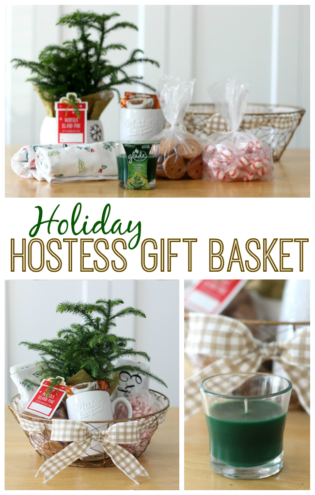 Are you spending the holidays out of town with family this year? Are you going to a dinner party with friends? Bring a holiday gift basket for the hostess to enjoy after the guests have returned home. A gift basket brimming with the scents of the holiday season!