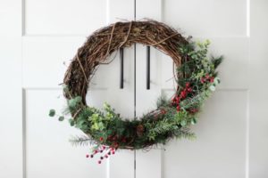 Easy to Follow Wreath Tutorial for a Evergreen and Berry Winter Wreath
