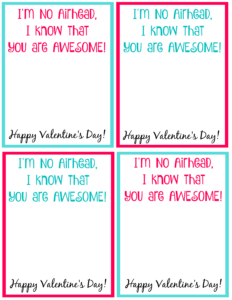 Printable Tic Tac Toe Valentine's Day Cards for Class Parties