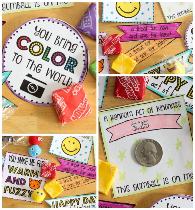 Random Acts of Kindness Day is February 17th. Print out a week of cute tags to color and hand out to brighten someone's day! Tuck everything inside of a box for a Random Acts of Kindness Kit. A fun activity for Girl Scouts, Activity Days, school and more!