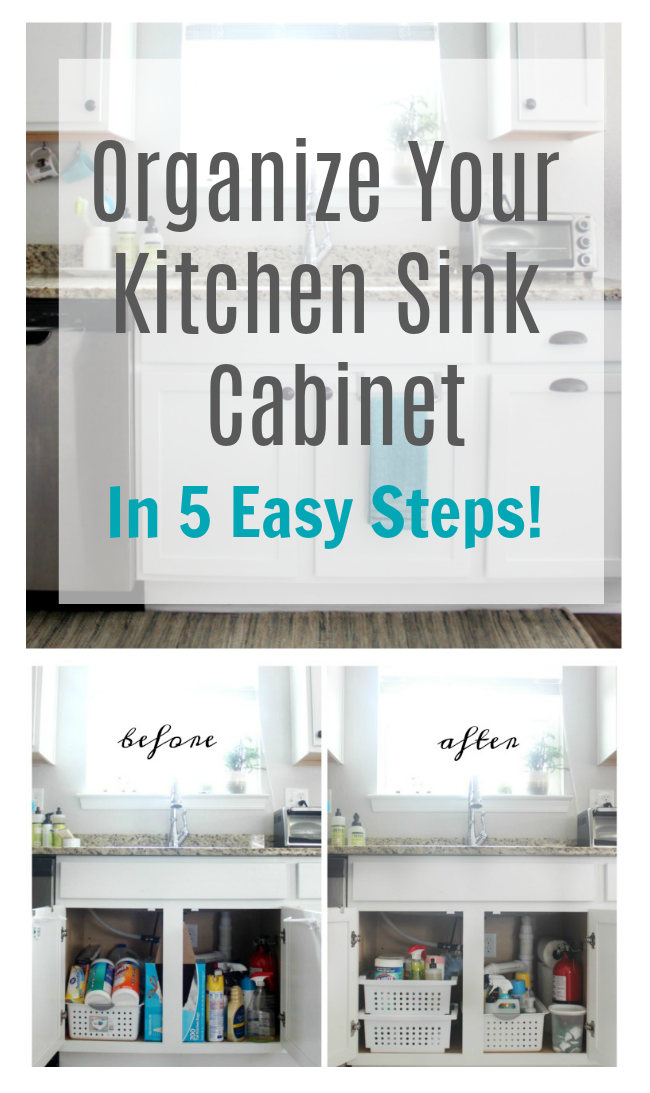 5 Easy Steps to Organize Under Your Kitchen Sink Once and For All