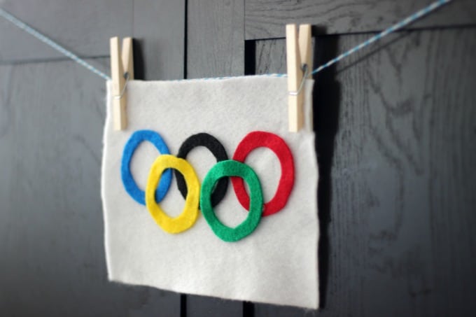 felt olympics flag