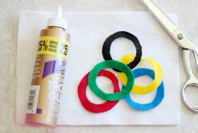 Homemade Olympic Rings Craft Idea  Club Chica Circle - where crafty is  contagious