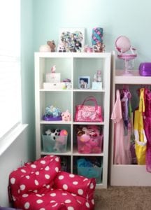 Girls Room and Closet Organization In a Small Space - Gluesticks