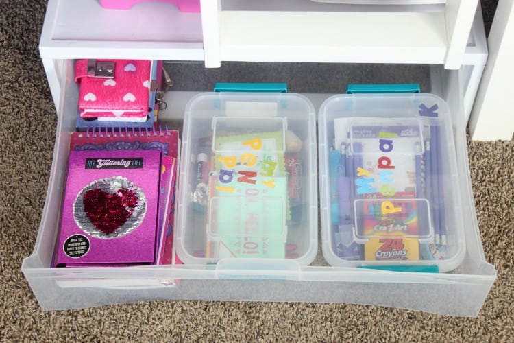 Girls Room and Closet Organization In a Small Space - Gluesticks