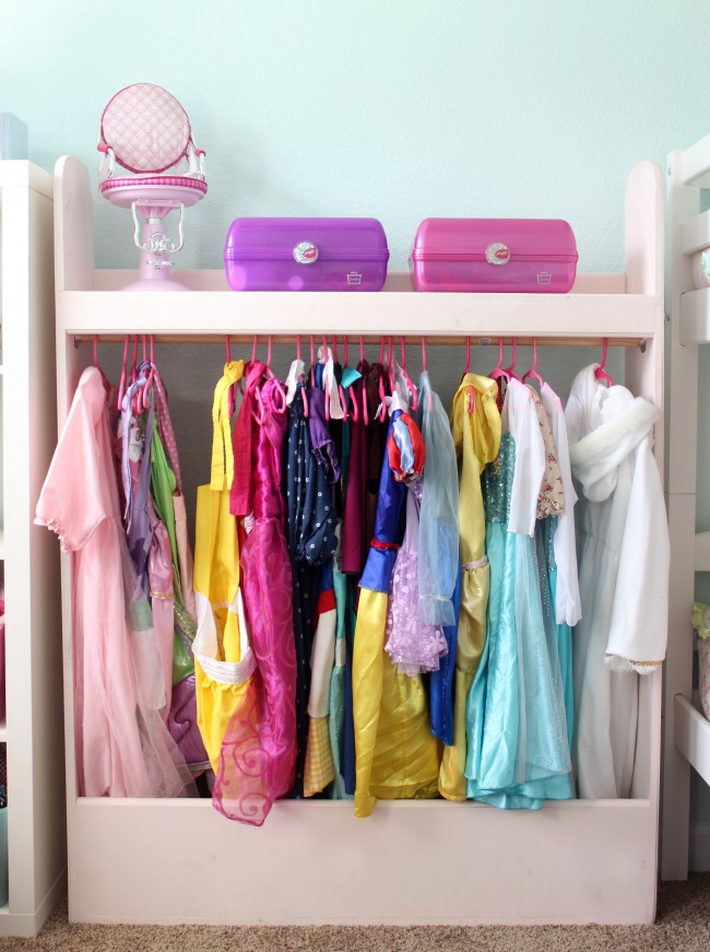 dress up closet for girls room