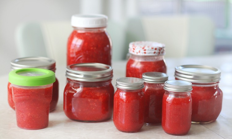 The EASIEST Strawberry Freezer Jam Recipe (Video)