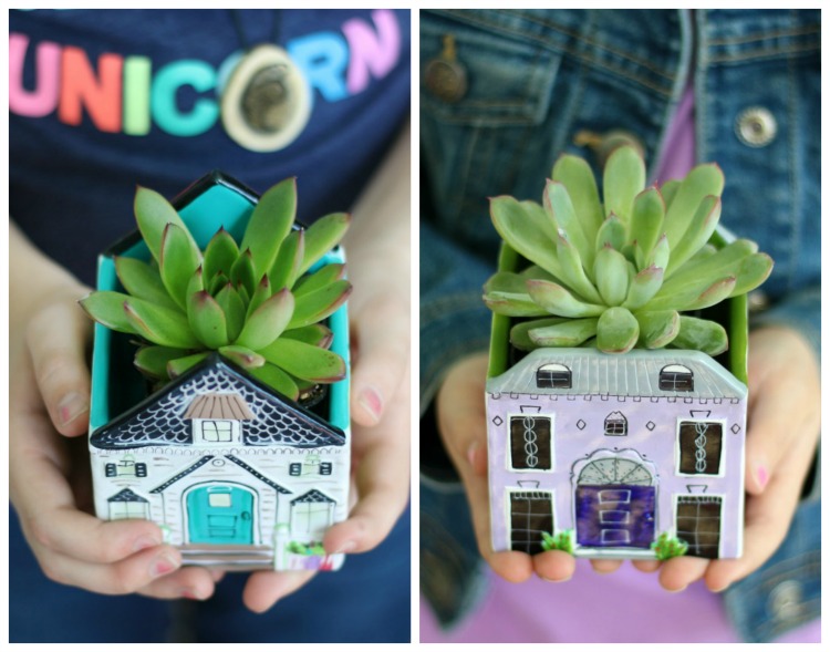 Brighten your teacher's day with this darling Teacher Appreciation gift! Succulents are very easy to care for and add a pop of color to any desk or window sill. Tuck one inside a mini planter for a quick and easy gift!