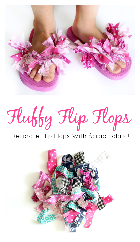 Diy flip flops store with fabric