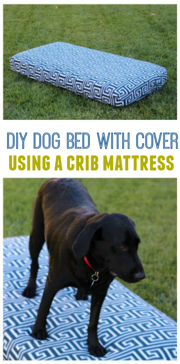 Diy Dog Bed Made From A Crib Mattress With Diy Fleece Cover