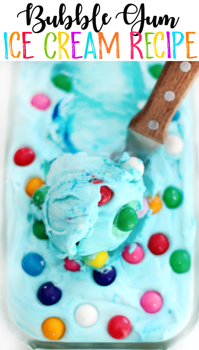 Bubble Gum Ice Cream Recipe: No Churn