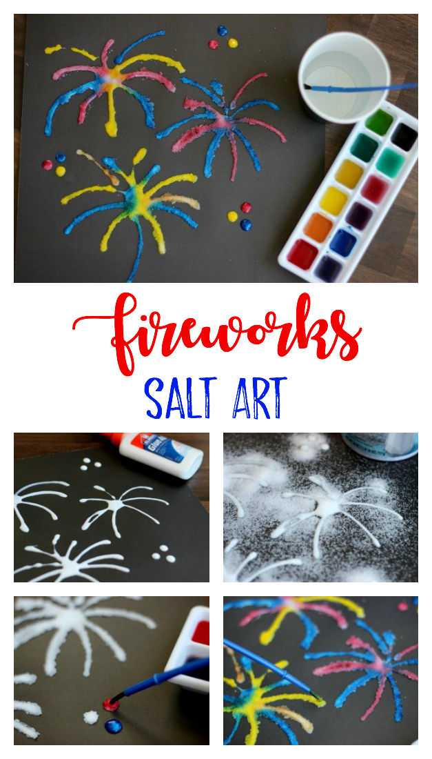 Salt Art Painting for Kids Add color and texture with salt