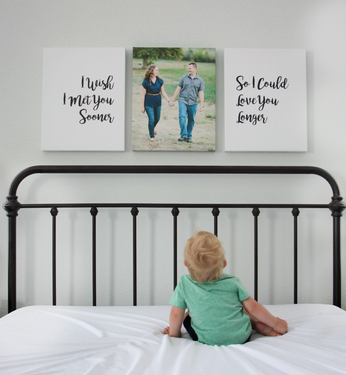 Download these free wall decor printables for your master bedroom! "I wish I met you sooner so I could love you longer." A beautiful quote to go above the bed. Perfect for signs, canvas, or frames.