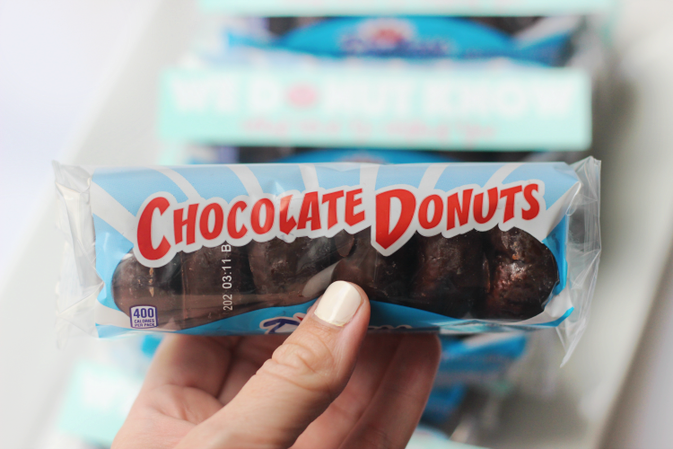 package of mini chocolate donuts