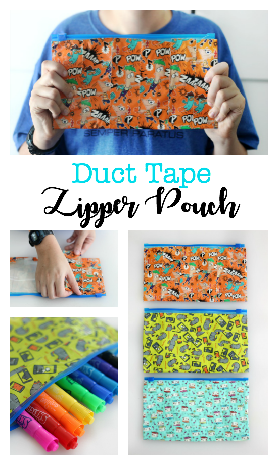 Duct tape hot sale zipper pouch