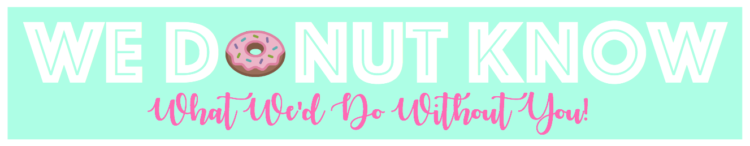 Who doesn't like donuts? This printable thank you tag is just the right size to attach to a package of mini donuts as the perfect thank you gift! 