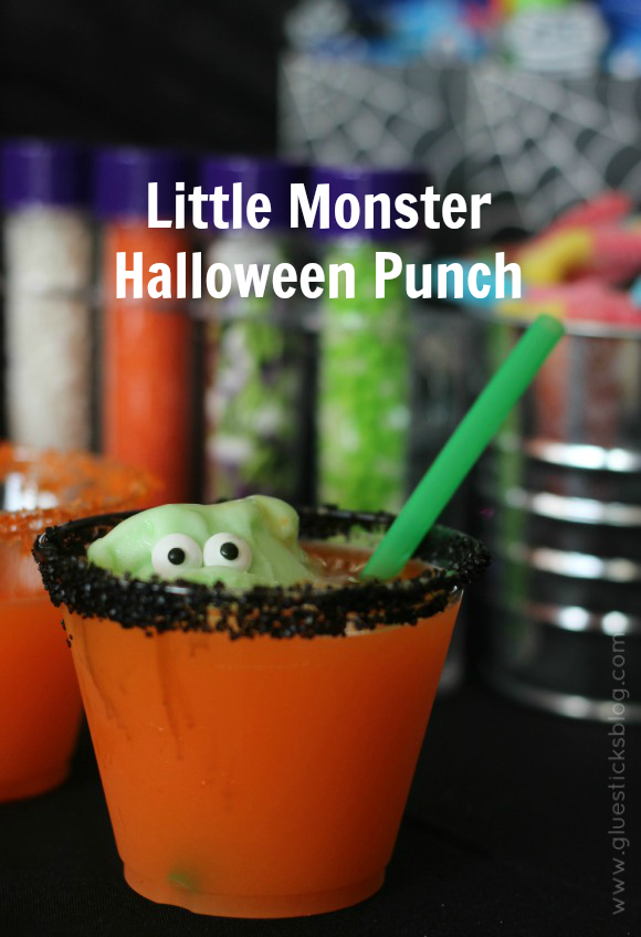 cup of halloween monster punch