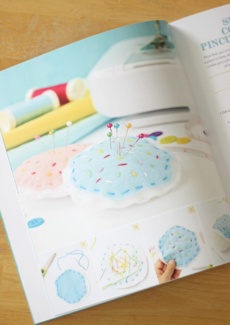 Now that you’re learning to sew, you’ll need a place to keep all of your pins. Here is a simple DIY felt pincushion shaped like a sugar cookie! Complete with your favorite flavor of frosting and colorful sprinkles! 