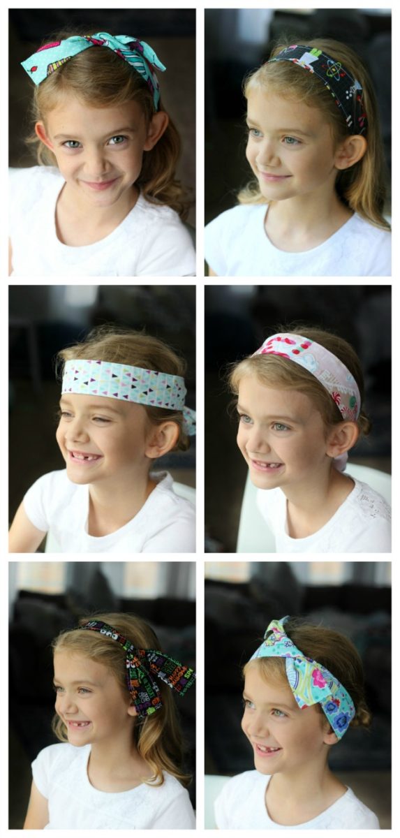 A wired headband is a quick and easy sewing project for kids! It makes a great gift and there are so many cute ways to wear it! 