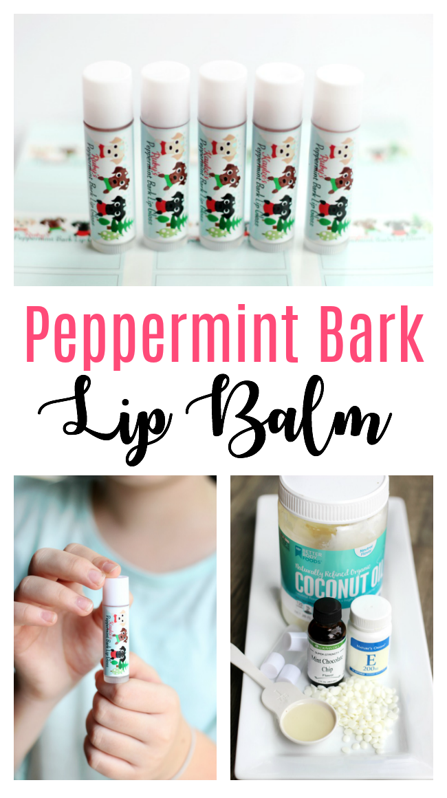 Homemade Peppermint Bark Lip Balm