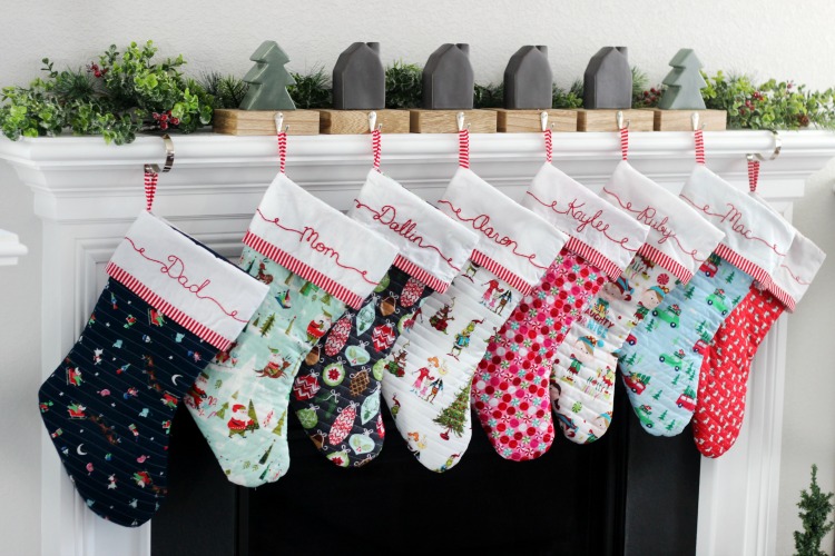 Make the family a set of quilted Christmas stockings! Let everyone choose their own fabric and tie everything together with coordinating trim! 