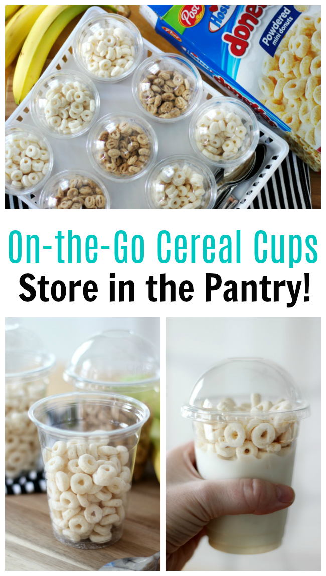 Cereal Cups for an Easy On the Go Breakfast or Snack - Gluesticks Blog