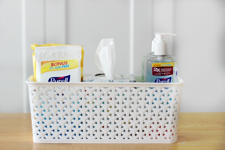Fill a basket with cold and flu prevention supplies for a classroom gift that the teacher and parents of students will appreciate this time of year! 