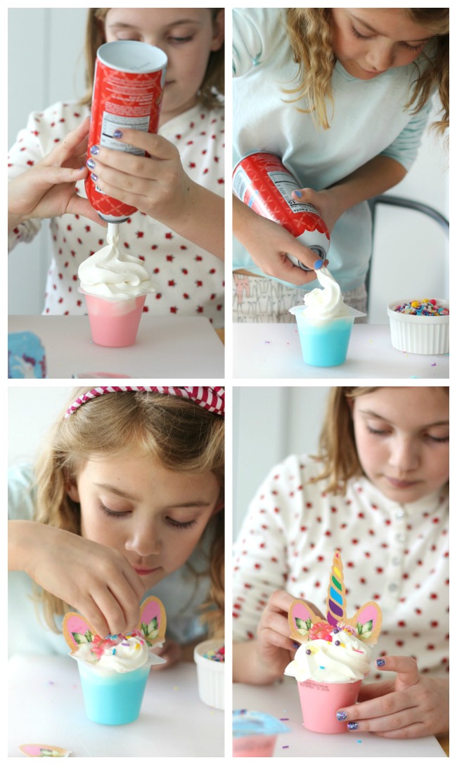 These unicorn pudding cups are as pretty as they are sweet. Such a fun activity for kids to make at birthday parties and get-togethers with friends!