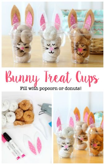 Bunny Treat Cups with Donuts (Video) - Gluesticks Blog