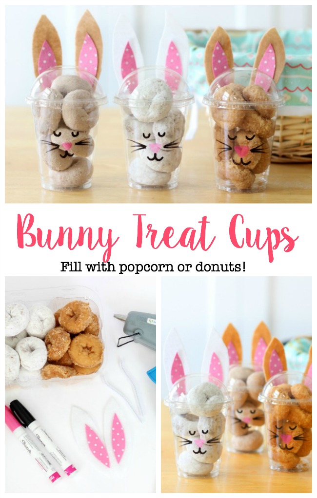 Simple Kid's Bunny Treat Cups Craft