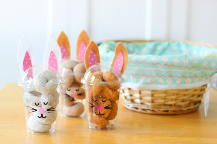 Bunny Treat Cups with Donuts (Video) - Gluesticks Blog