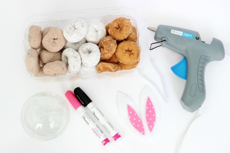 supplies paint pens hot glue gun donuts felt ears