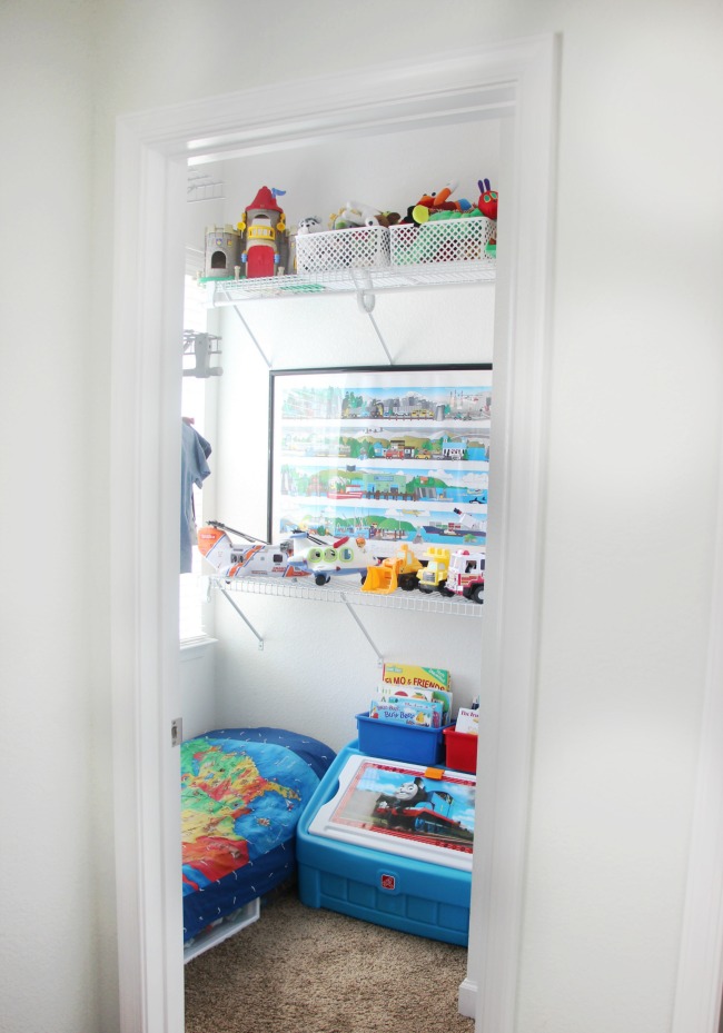 Walk In Closet Turned Into Creative Toddler Bedroom